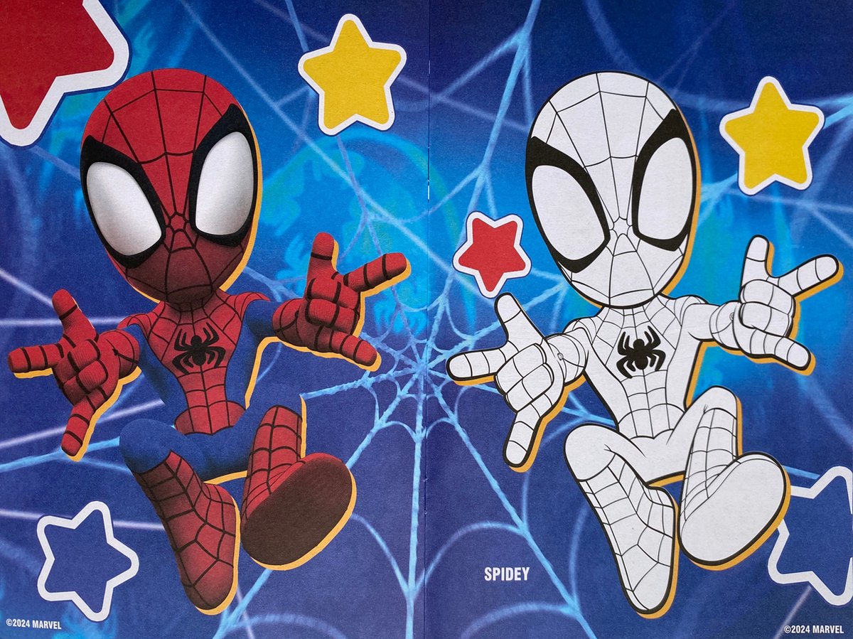 Marvel Spidey and his Amazing Friends Βιβλίο Ζωγραφικής Multicolor Α4 με 32 Σελίδες Χρωματισμού (400202) - Fun Planet