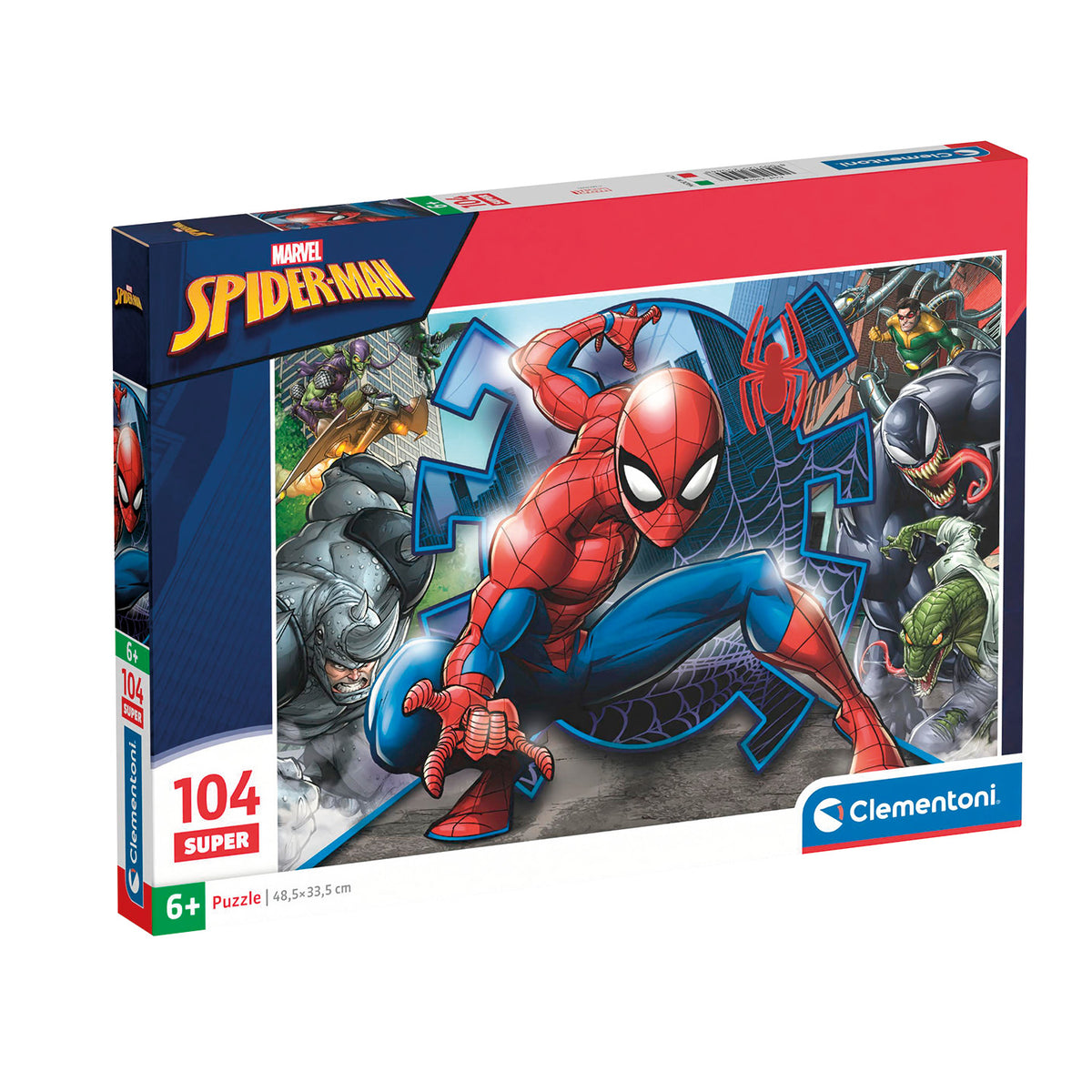 Clementoni Παζλ Παιδικό 104 Super Color Marvel Spider-Man (1210-25044)
