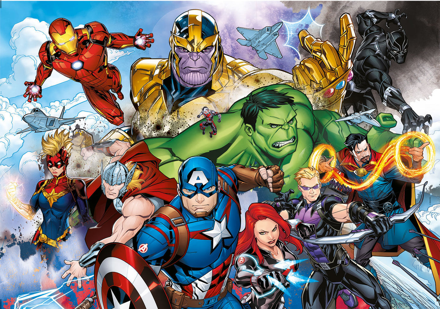 Clementoni Παιδικό Παζλ Super Color The Avengers 104 τεμάχια (1210-25718) - Fun Planet