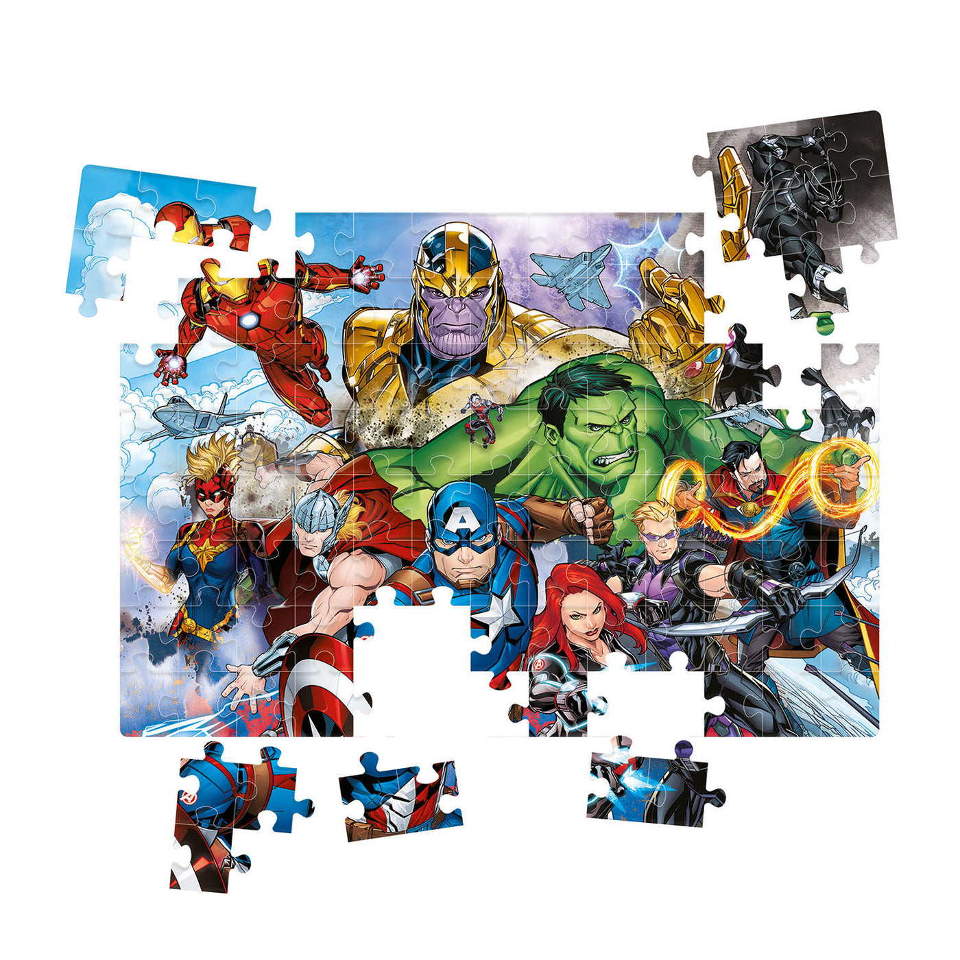 Clementoni Παιδικό Παζλ Super Color The Avengers 104 τεμάχια (1210-25718) - Fun Planet
