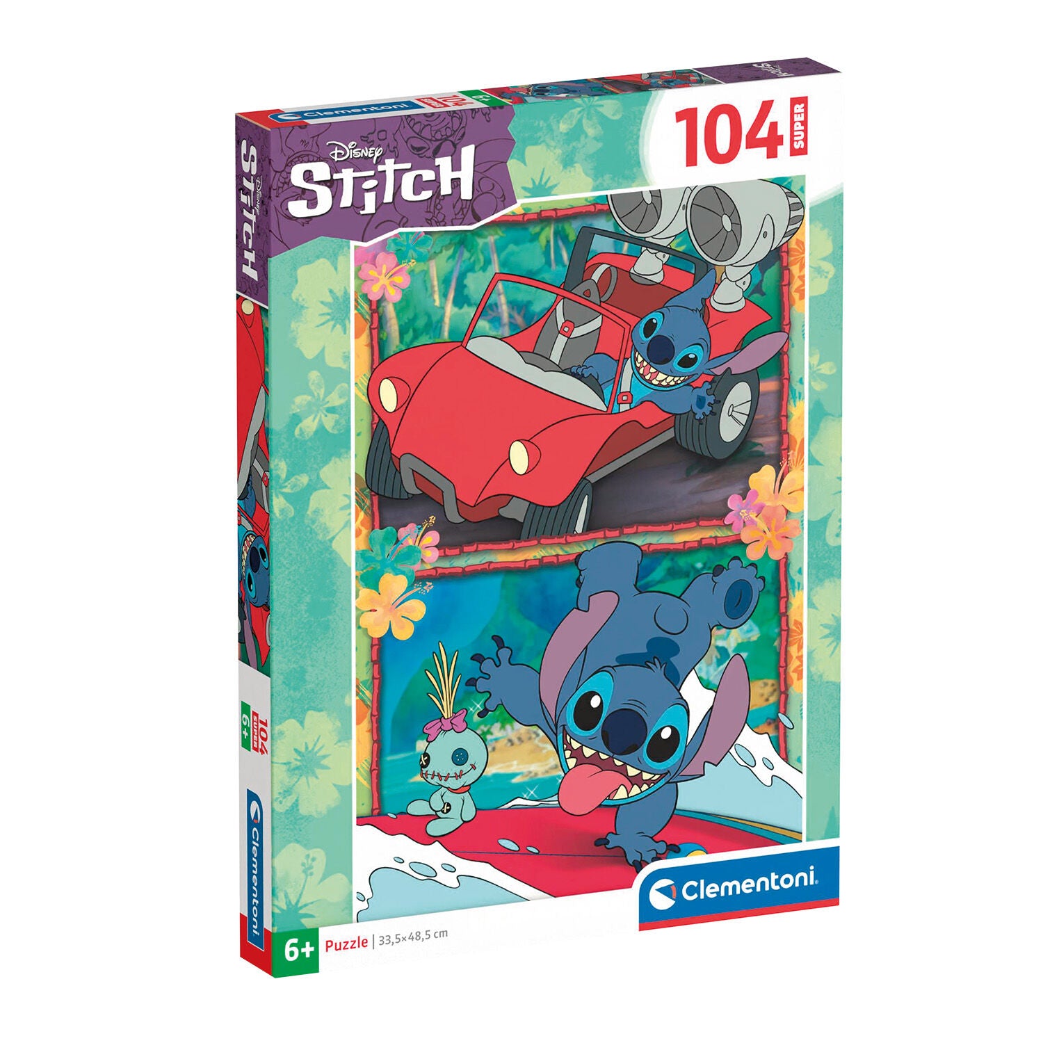 Clementoni Παιδικό Παζλ Super Color Disney Stitch 104 τεμάχια (1210-27571) - Fun Planet