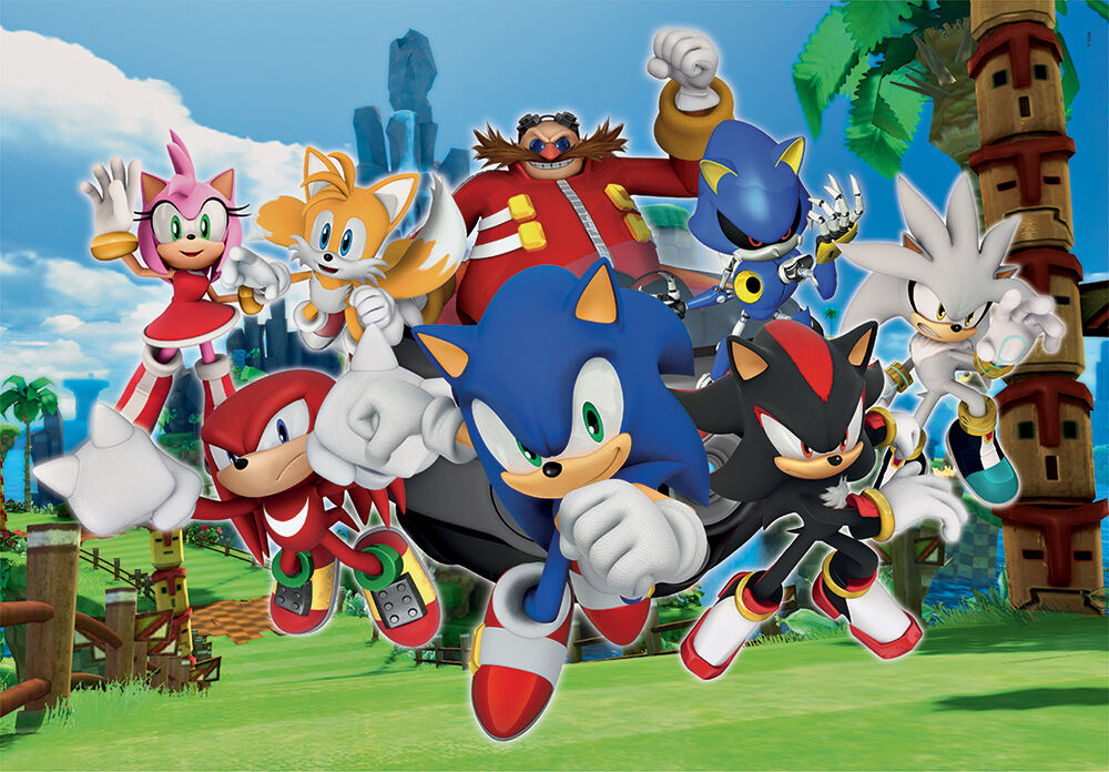 Clementoni Παιδικό Παζλ Super Color Sonic The Hedgehog 104 τεμάχια (1210-27159) - Fun Planet