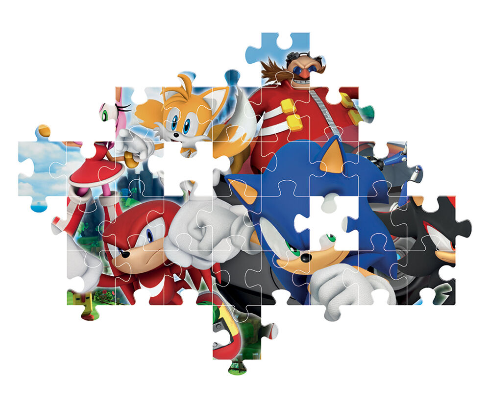 Clementoni Παιδικό Παζλ Super Color Sonic The Hedgehog 104 τεμάχια (1210-27159) - Fun Planet