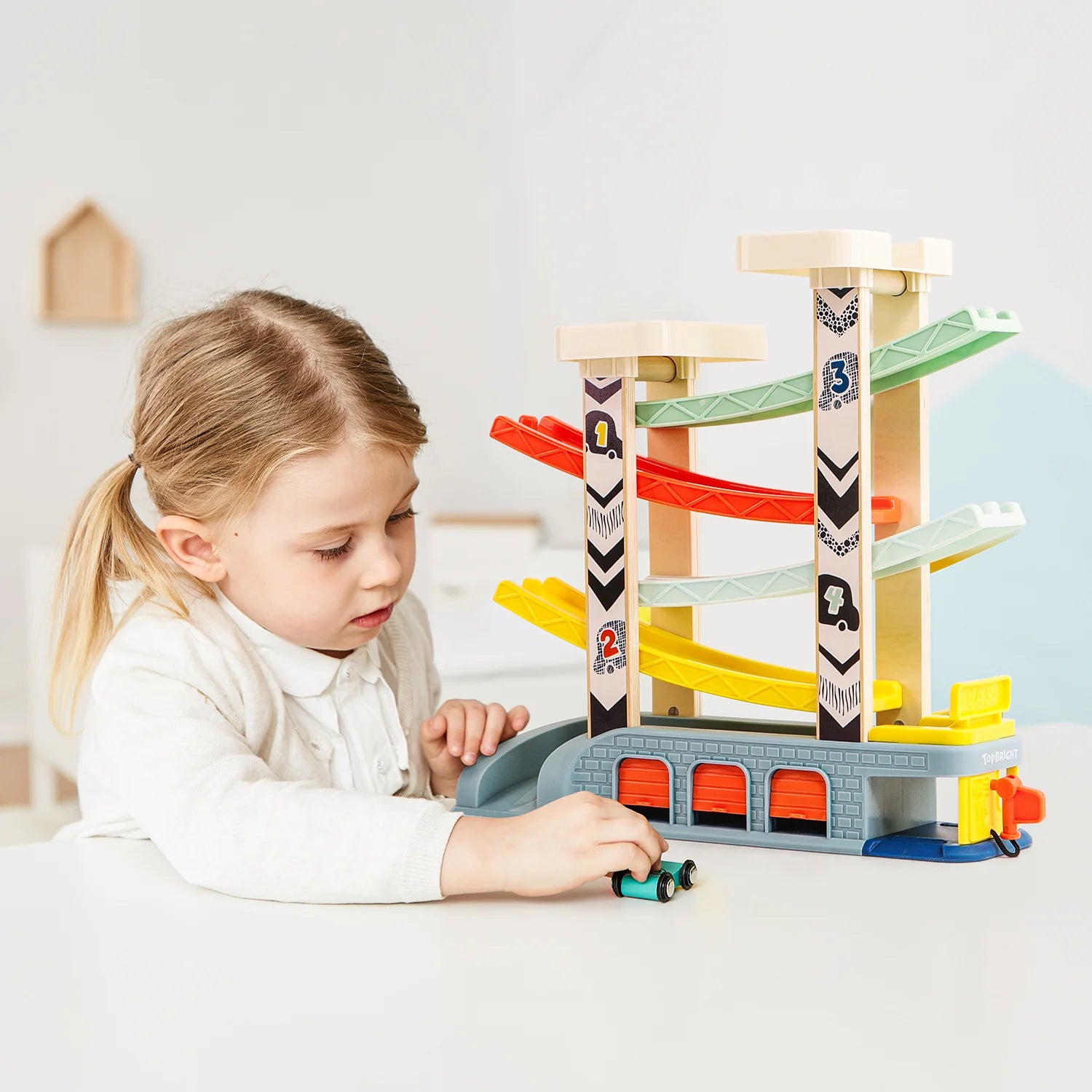 Top Bright Κατρακύλα με 4 αυτοκινητάκια Car Racetrack (121092) - Fun Planet