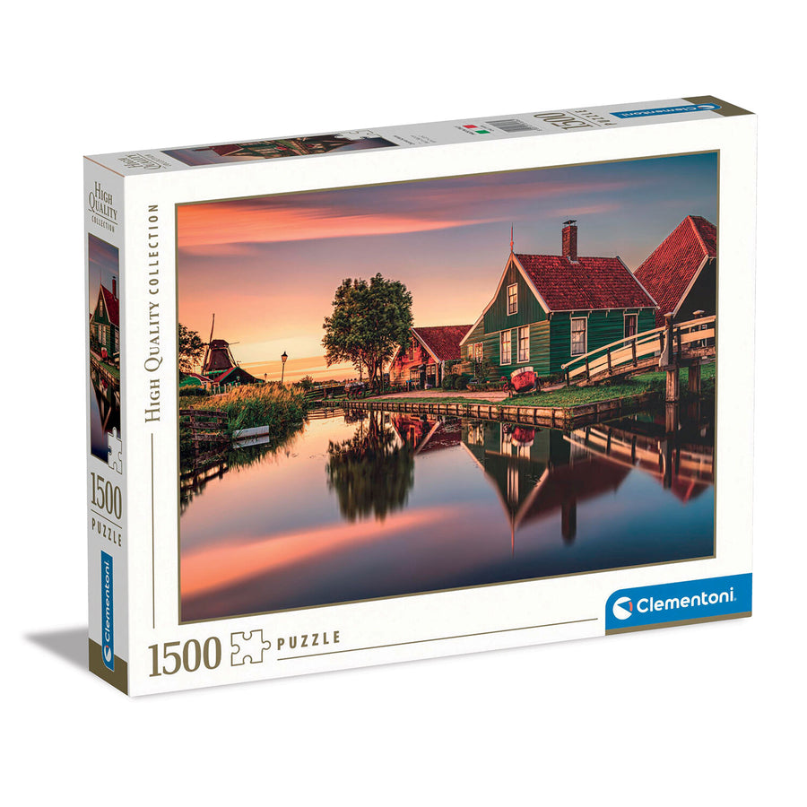 Clementoni Παζλ High Quality Collection Zaanse Schans Ολλανδία 1500 τμχ (1220-31696) - Fun Planet