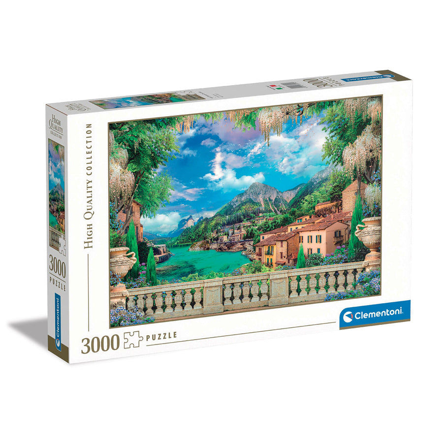 Clementoni Παζλ High Quality Collection Καταπράσινη Βεράντα Στη Λίμνη 3000 τμχ (1220-33553) - Fun Planet