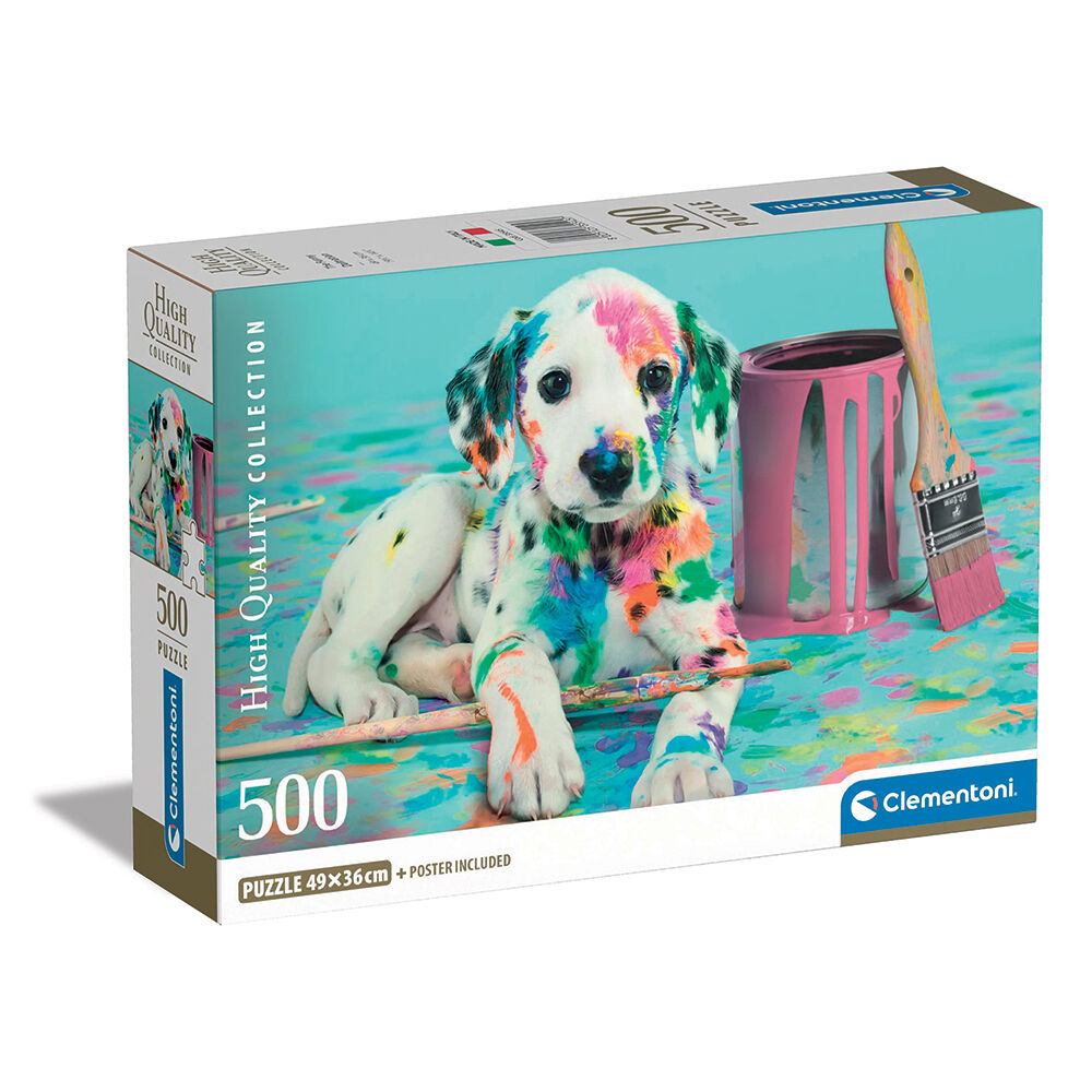 Clementoni Παζλ High Quality Collection Σκυλάκι Δαλματίας 500 τμχ - Compact Box (1220-35545) - Fun Planet
