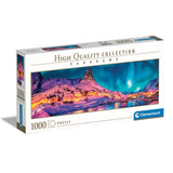 Clementoni Παζλ Panorama High Quality Collection Πολύχρωμη Νύχτα Στα Νορβηγικά Νησιά 1000 τμχ (1220-39747) - Fun Planet