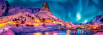 Clementoni Παζλ Panorama High Quality Collection Πολύχρωμη Νύχτα Στα Νορβηγικά Νησιά 1000 τμχ (1220-39747) - Fun Planet