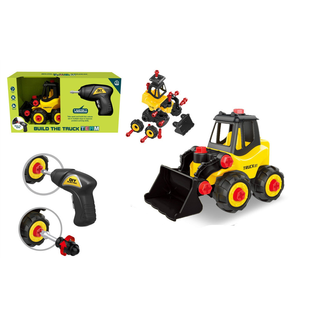 DIY Φτιάξ'το Μόνος Σου Μπουλντόζα Συναρμολογούμενη με Βίδες (136-A11) - Fun Planet