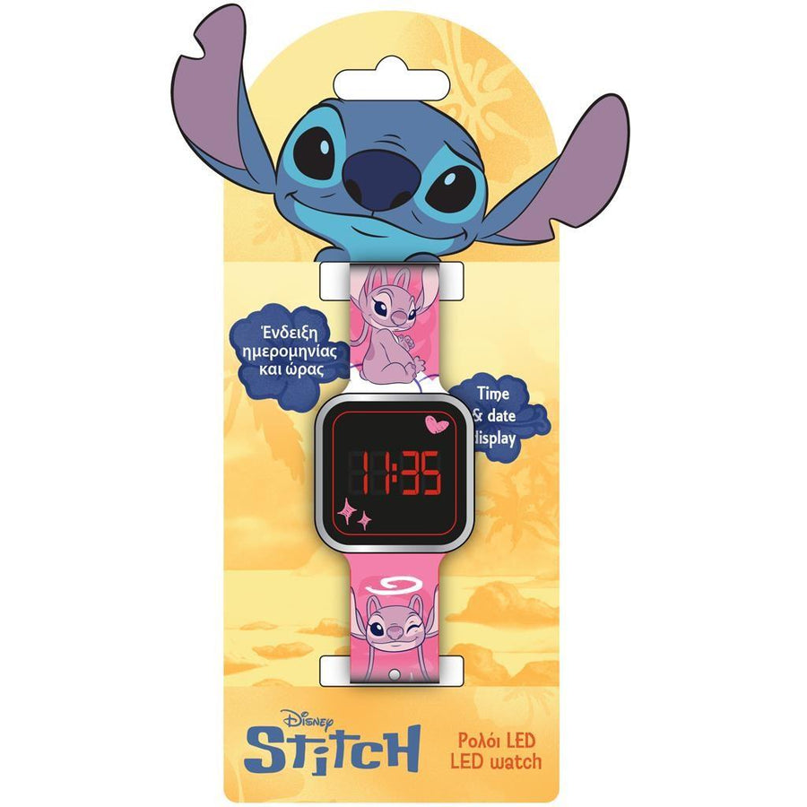 Ρολόϊ Χειρός Led Disney Stitch Angel (565655)