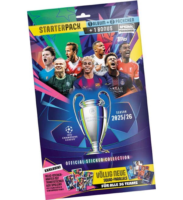Champions League 2025/2026 Topps Αυτοκόλλητα Starter Pack Αλμπουμ (CS25-AP1016.T01)