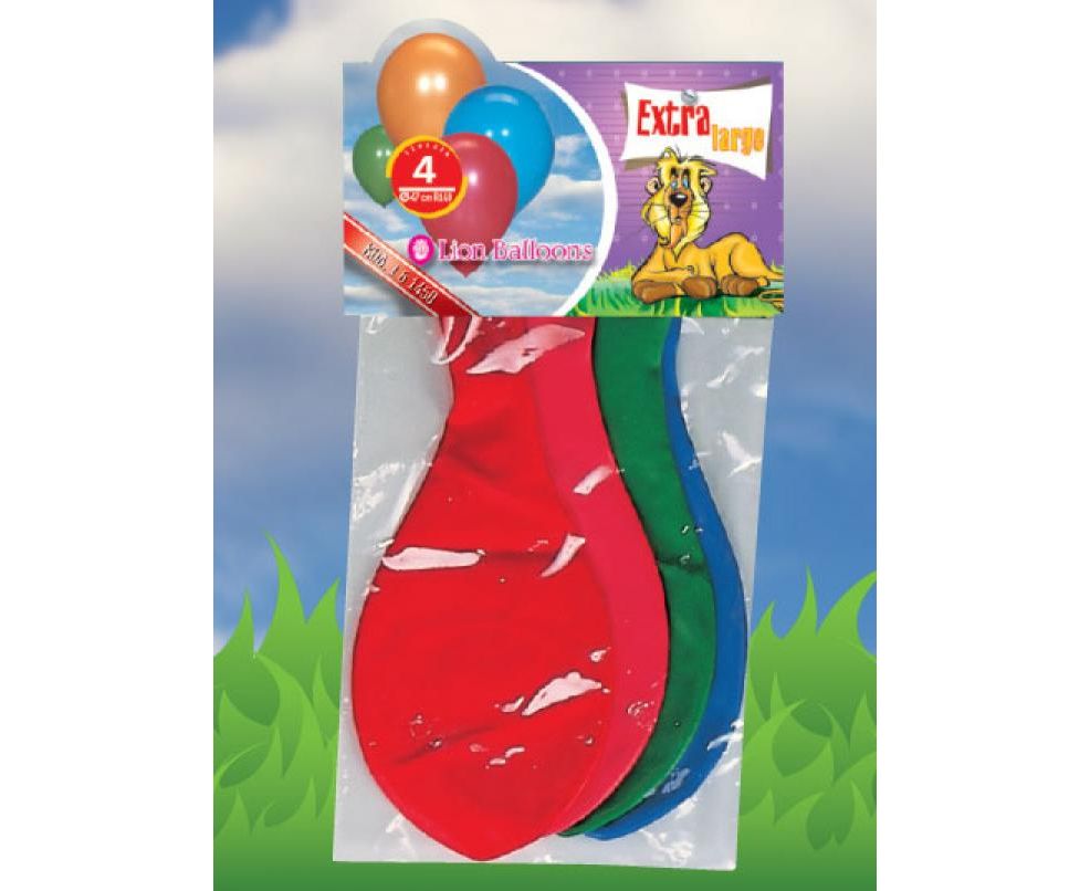 Μπαλόνια Extra Large R140 4 τεμάχια (161400) - Fun Planet
