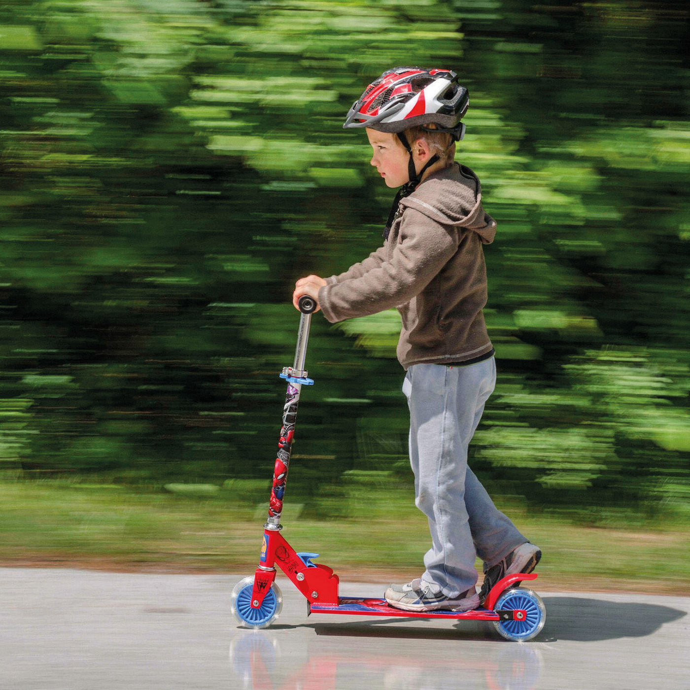 Λαμπάδα AS Παιδικό Πατίνι Με 2 Φωτιζόμενες Ρόδες Marvel Spider-Man (1500-50288) - Fun Planet