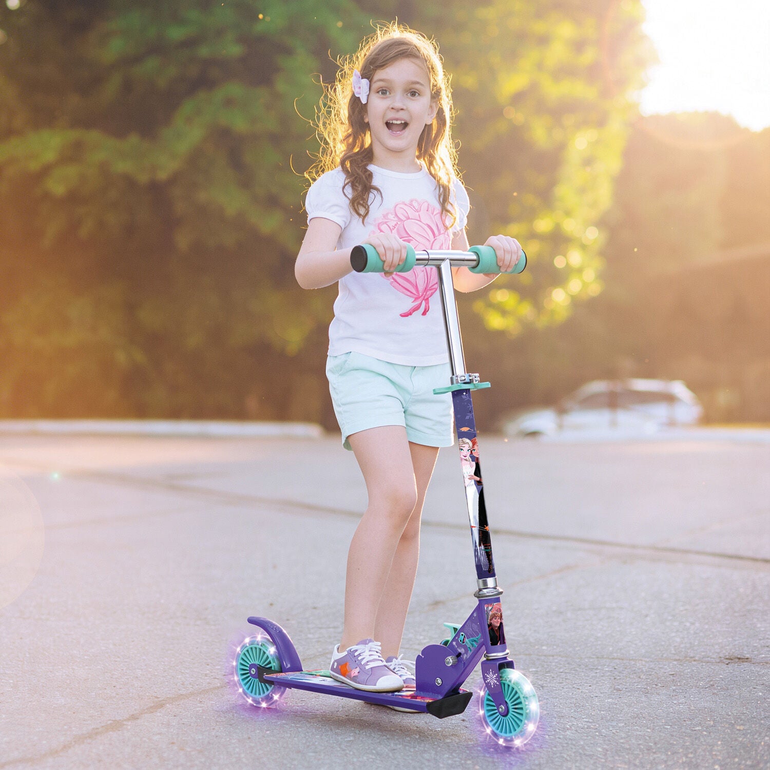 Λαμπάδα AS Παιδικό Πατίνι Με 2 Φωτιζόμενες Ρόδες Disney Frozen (1500-50289) - Fun Planet