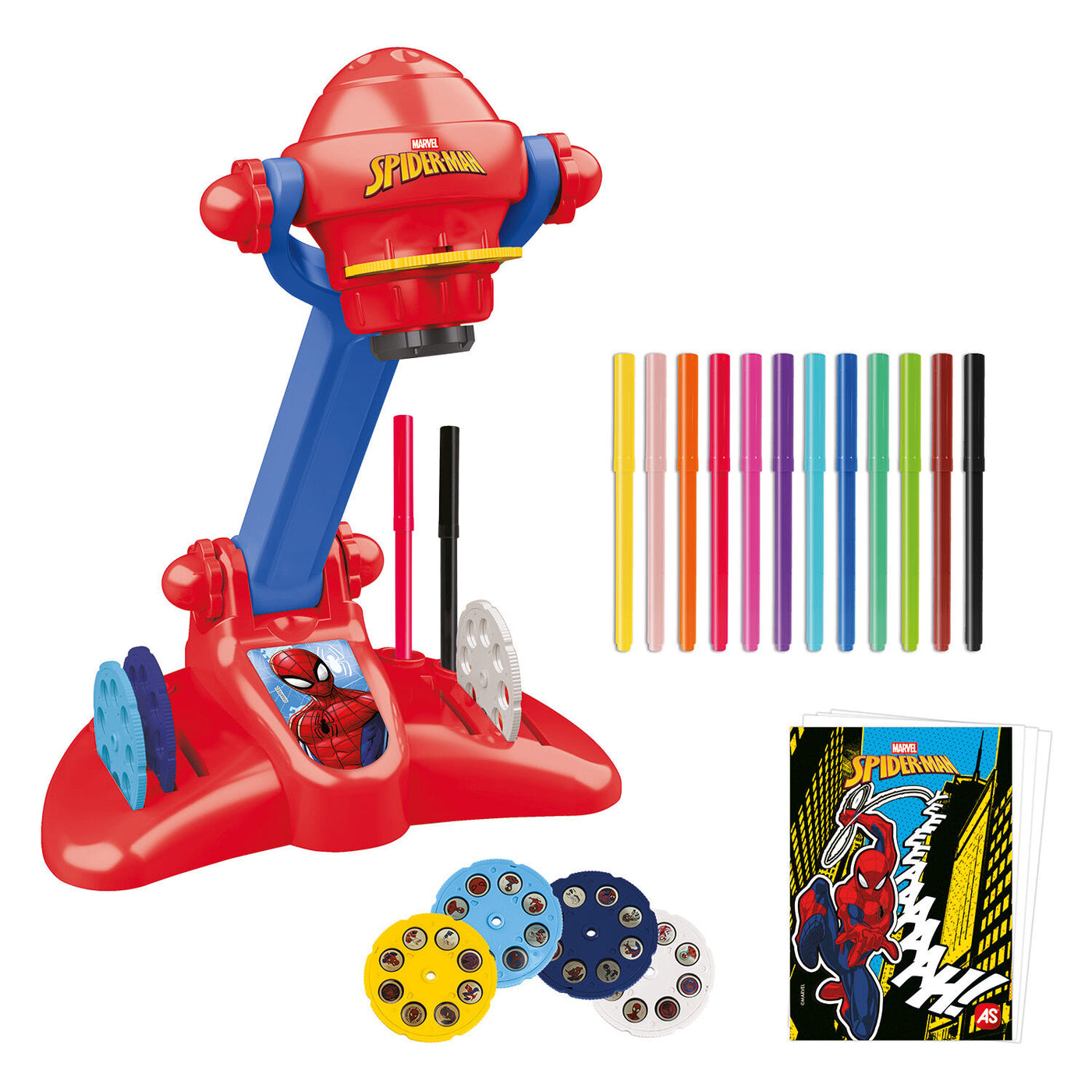 Λαμπάδα AS Προτζέκτορας Ζωγραφικής Marvel Spider-Man (1500-54006) - Fun Planet