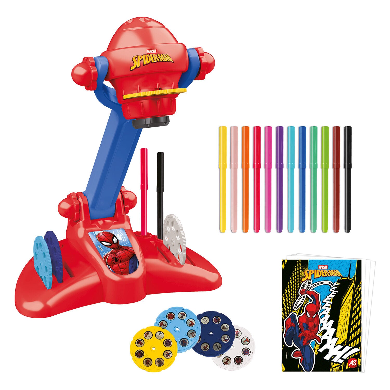 Λαμπάδα AS Προτζέκτορας Ζωγραφικής Marvel Spider-Man (1500-54006) - Fun Planet