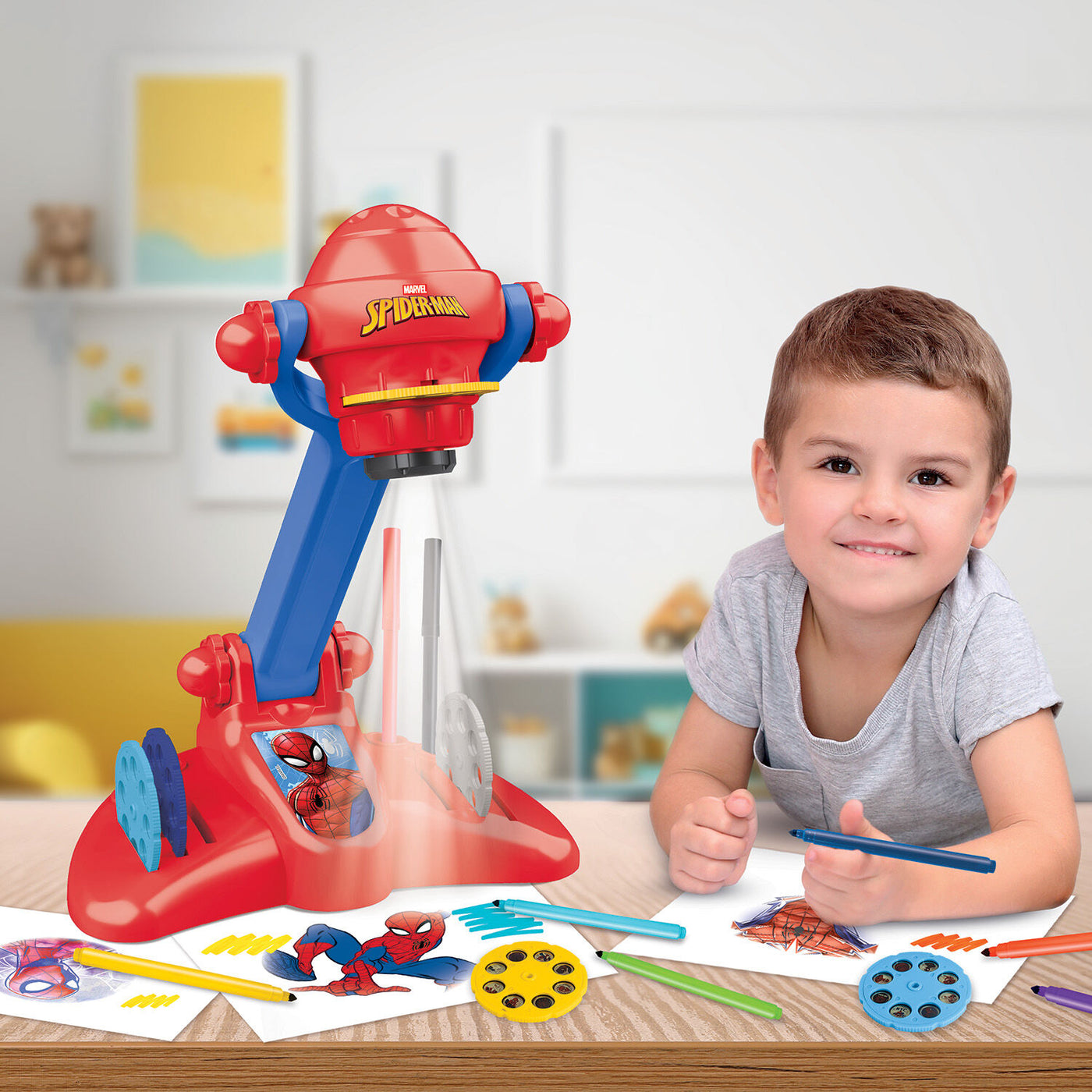 Λαμπάδα AS Προτζέκτορας Ζωγραφικής Marvel Spider-Man (1500-54006) - Fun Planet