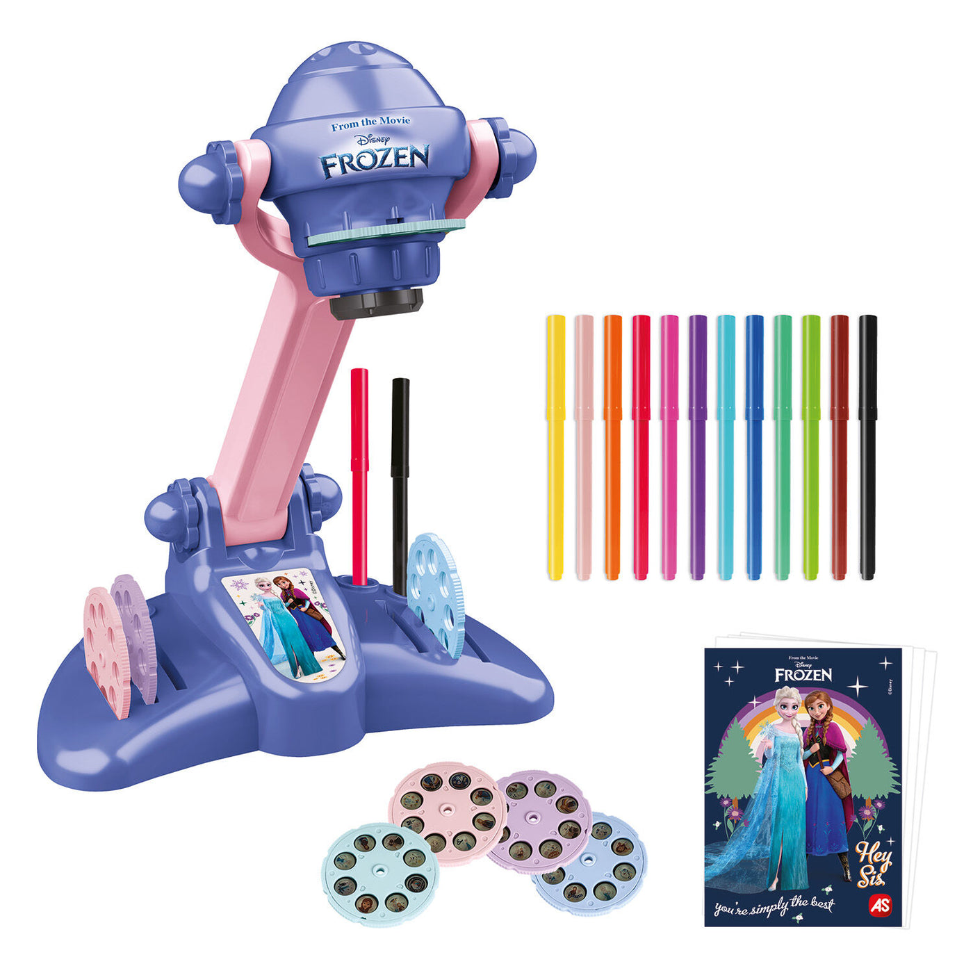 Λαμπάδα AS Προτζέκτορας Ζωγραφικής Disney Frozen (1500-54008) - Fun Planet