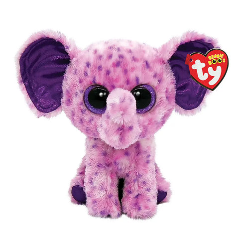 TY Beanie Boos Eva Χνουδωτό Ελέφαντας Μωβ 15εκ (1607-36386) - Fun Planet