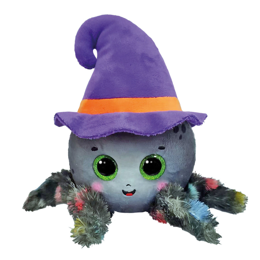 TY Beanie Boos Χνουδωτή Αράχνη με Καπέλο Μάγισσας Γκρι 15εκ (1607-37387) - Fun Planet