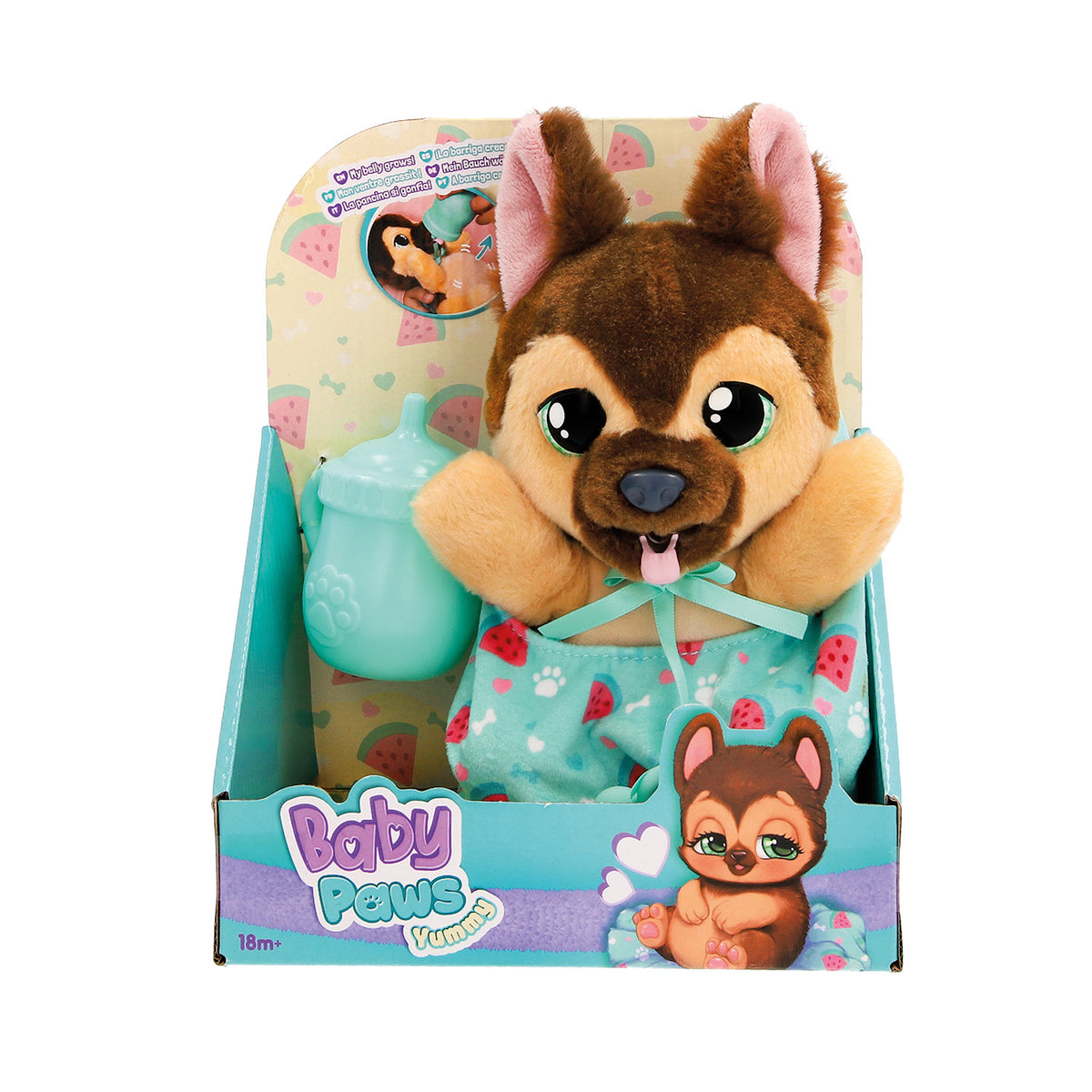 Baby Paws Yummy Λούτρινα Διαδραστικά Σκυλάκια German Shepherd (1607-92636)