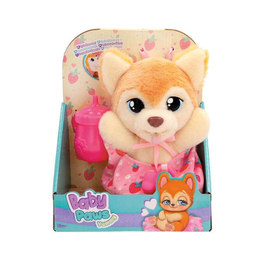 Baby Paws Yummy Λούτρινα Διαδραστικά Σκυλάκια Shiba Inu (1607-92638)