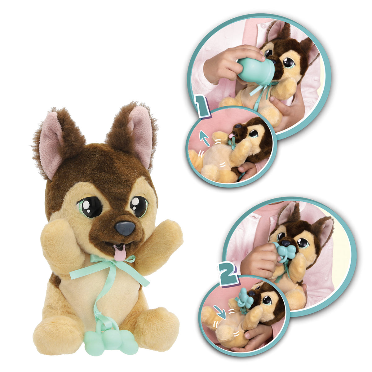 Baby Paws Yummy Λούτρινα Διαδραστικά Σκυλάκια German Shepherd (1607-92636)