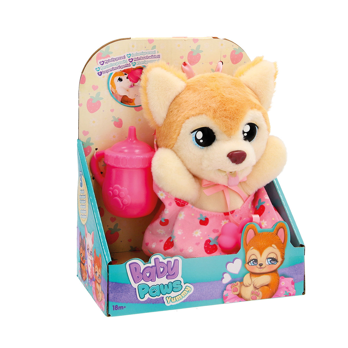 Baby Paws Yummy Λούτρινα Διαδραστικά Σκυλάκια Shiba Inu (1607-92638)