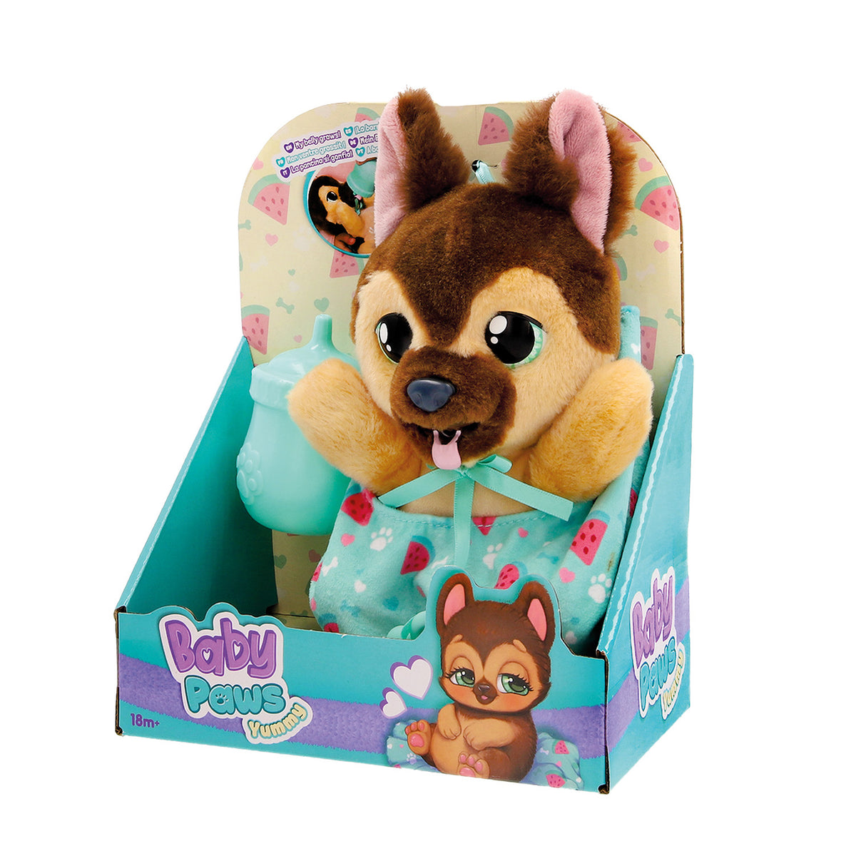 Baby Paws Yummy Λούτρινα Διαδραστικά Σκυλάκια German Shepherd (1607-92636)