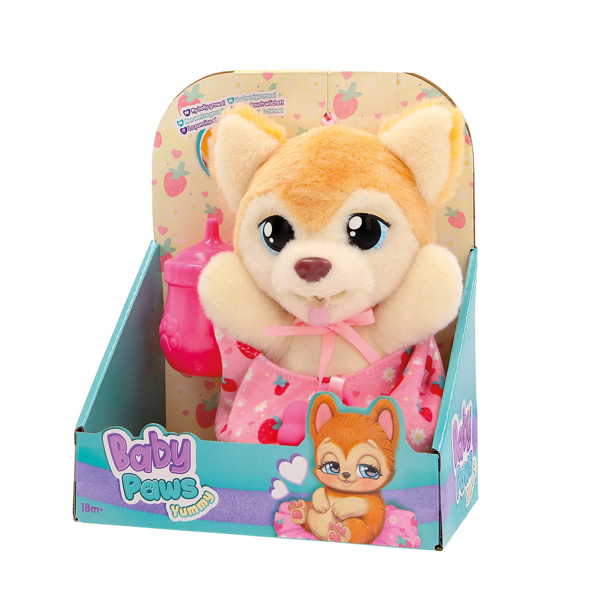Baby Paws Yummy Λούτρινα Διαδραστικά Σκυλάκια Shiba Inu (1607-92638)