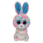 TY Beanie Boos Hops Χνουδωτό Κουνελάκι Μπλε Πολύχρωμο 15εκ (1607-36568) - Fun Planet
