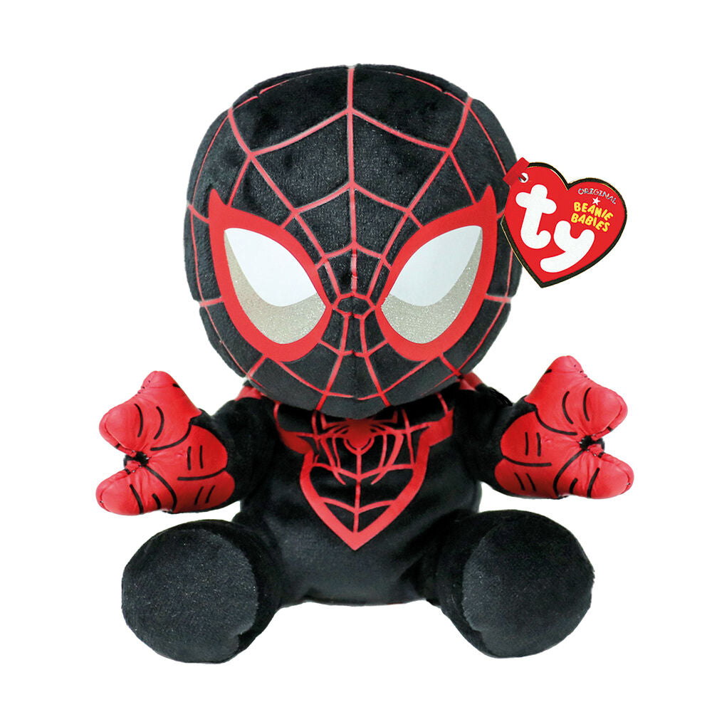 TY Beanie Babies Spider-Man Miles Morales Χνουδωτό Μαύρο 15εκ (1607-44006) - Fun Planet