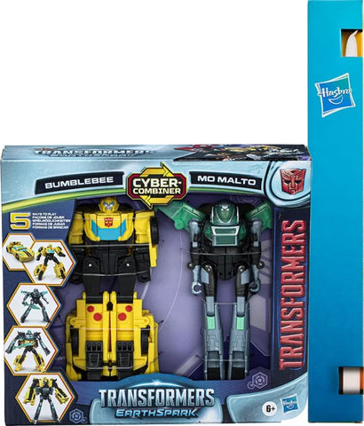 Λαμπάδα Transformers Earthspark: Cyber-Combiner - Bumblebee & Mo Malto Action Figures (F8439) - Fun Planet