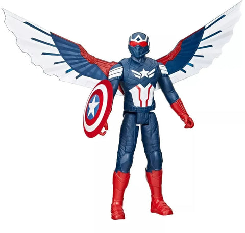 Marvel Captain America: Brave New World - Titan Heroes Captain America Deluxe Titan Figure (F9301)