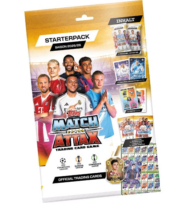 Match Attax Season 2025/26 Topps UEFA Champions Europa Conference League Starter Pack (UL5-SP1015.T01)