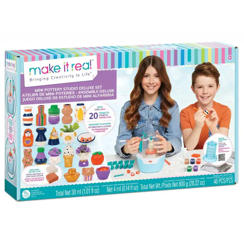 Make It Real Mini Pottery Studio Deluxe Set (1830)