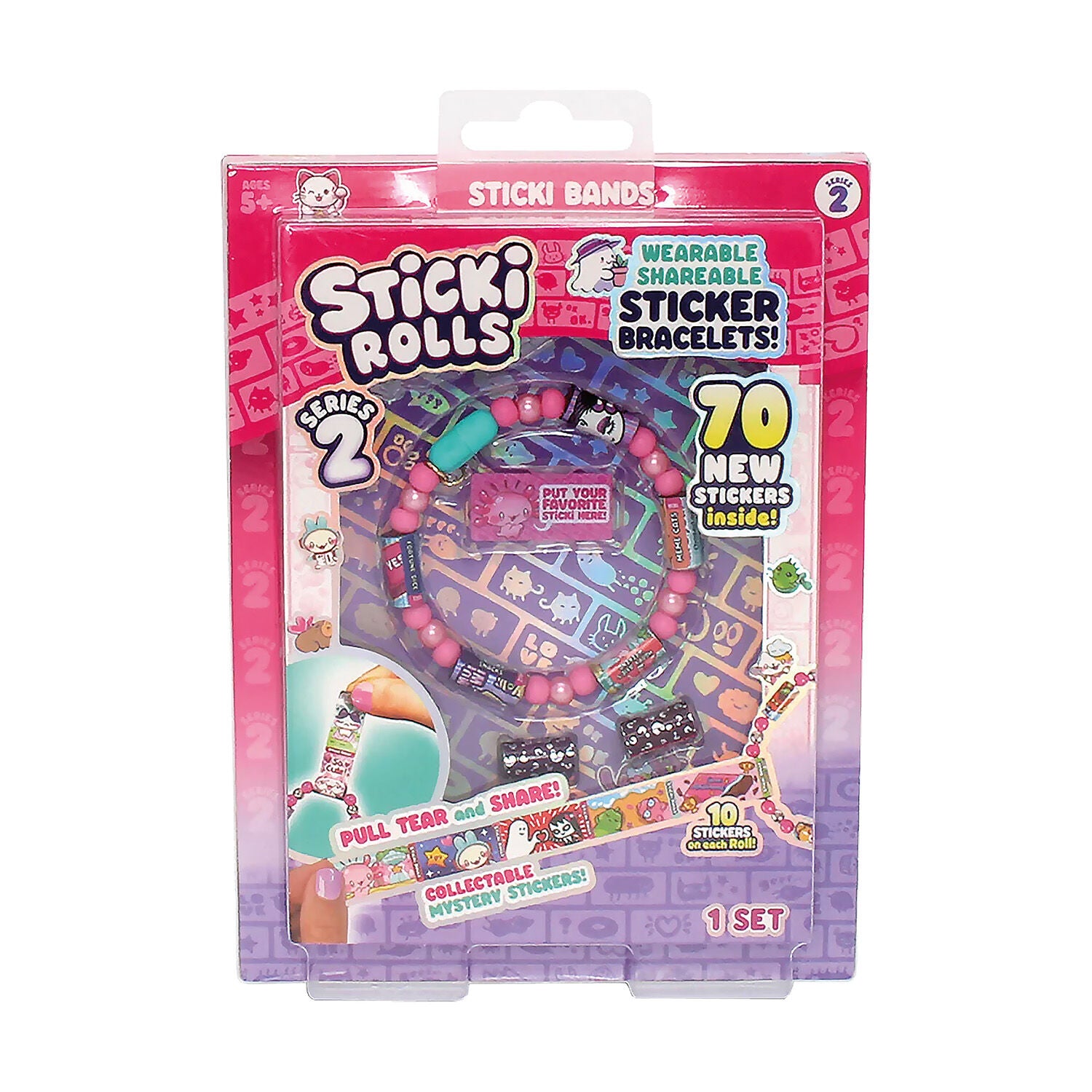 AS Sticki Rolls Σετ Βραχιολάκια με Αυτοκόλλητα Μονή Συσκευασία (1863-10001)
