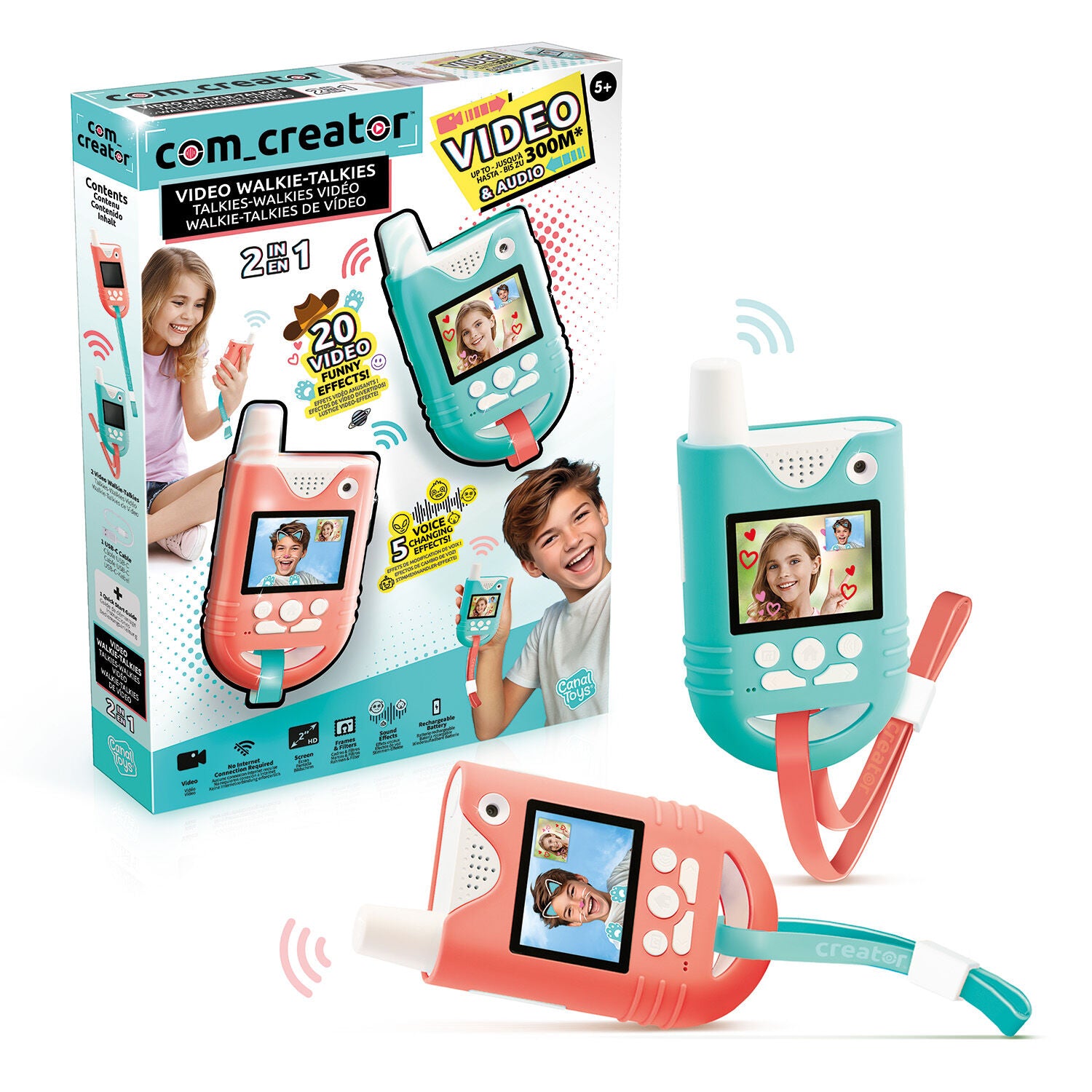 Com Creator Σετ 2 Walkie - Talkie με Video Creator (1863-42348) - Fun Planet