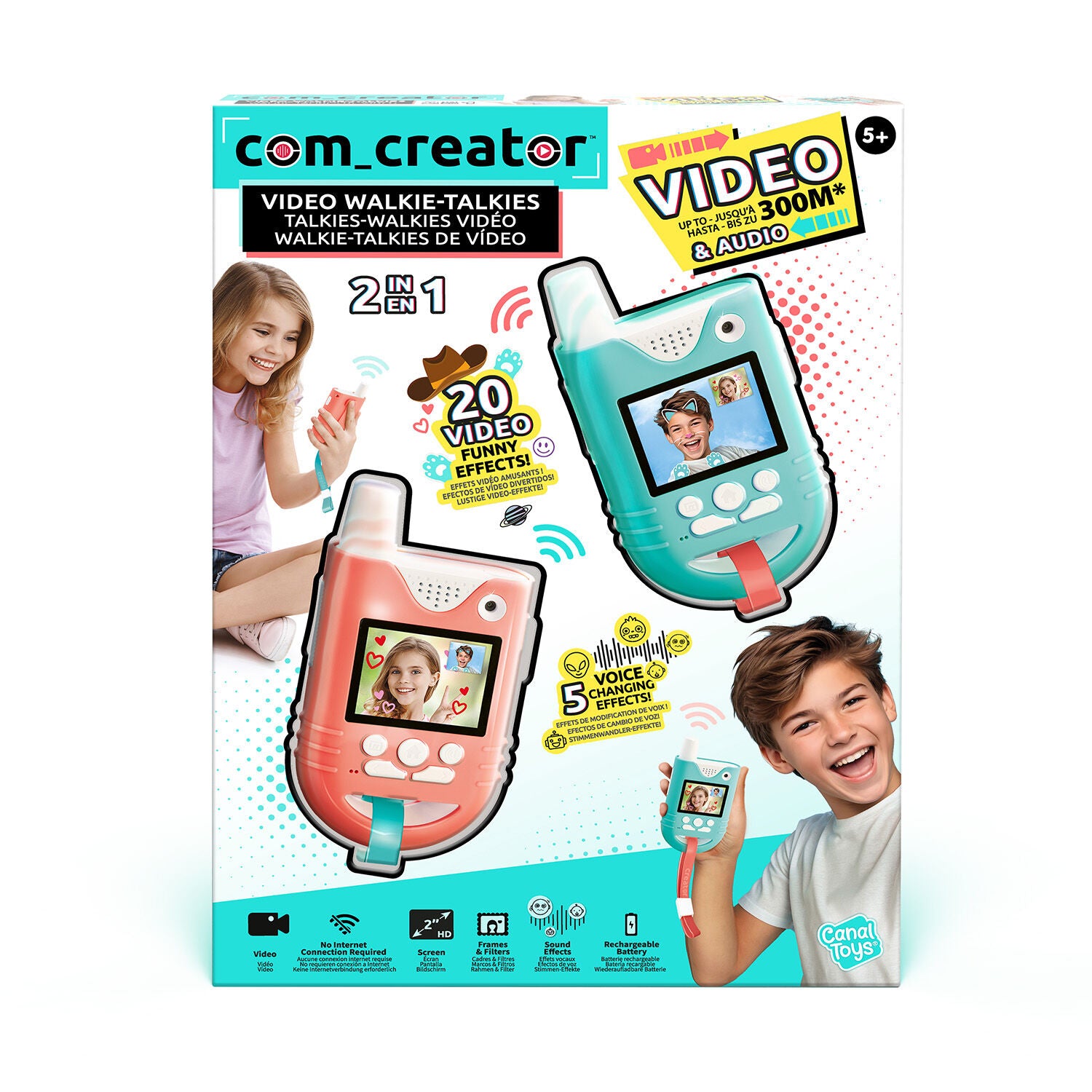 Com Creator Σετ 2 Walkie - Talkie με Video Creator (1863-42348) - Fun Planet