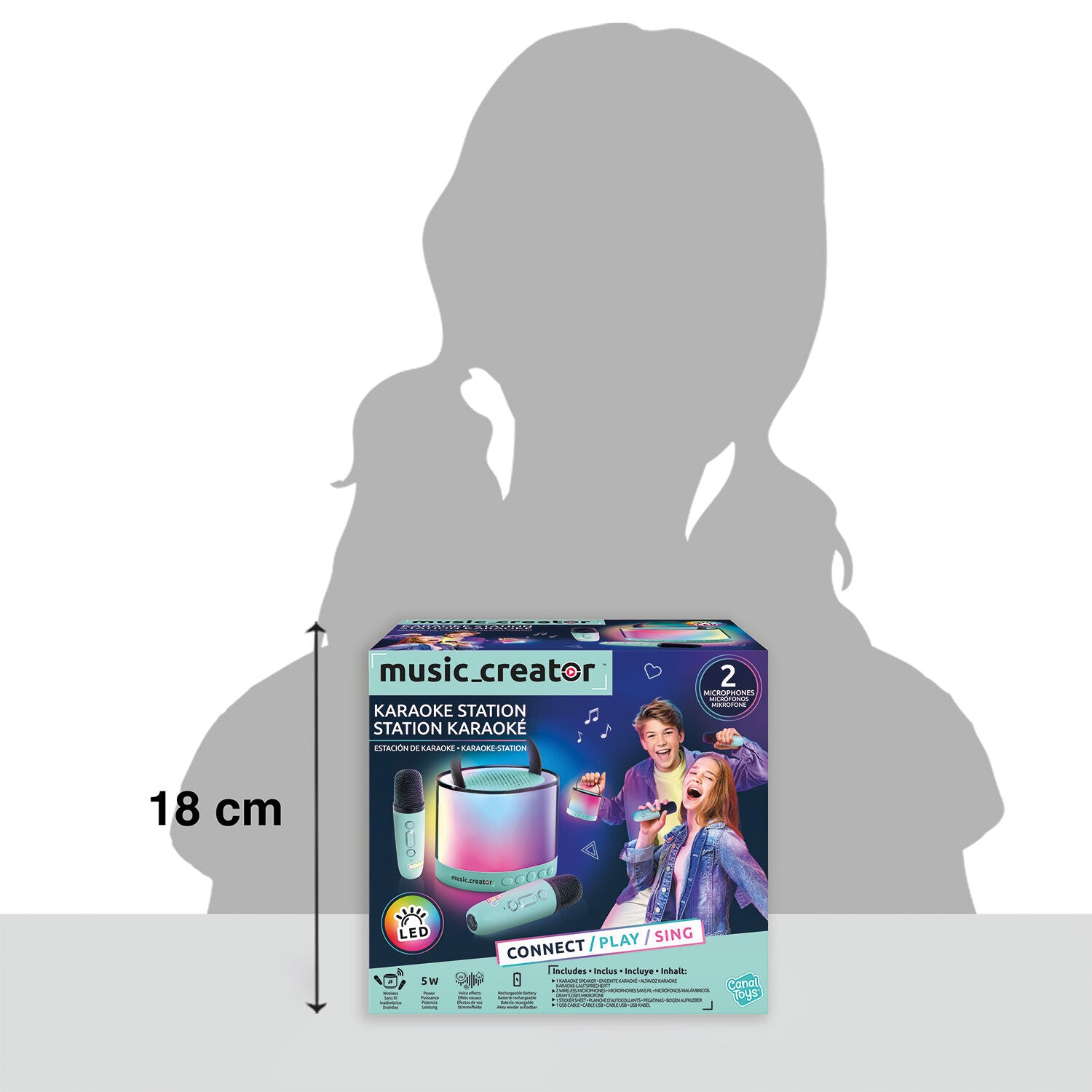 Music Creator Mini Φορητό Σετ Karaoke Station (1863-42350) - Fun Planet