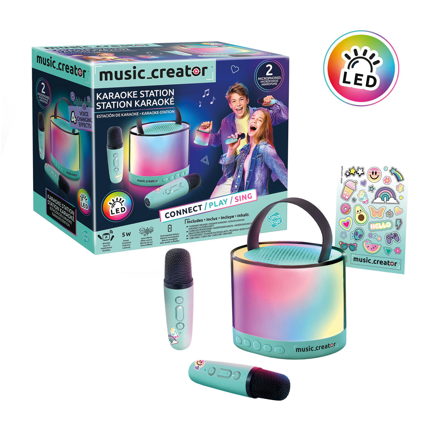 Music Creator Mini Φορητό Σετ Karaoke Station (1863-42350) - Fun Planet
