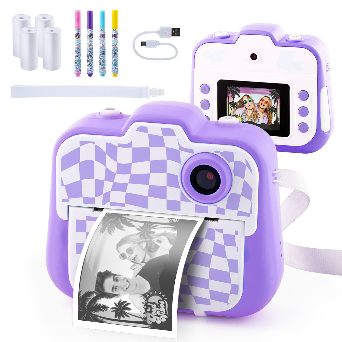 Photo Creator Φωτογραφική Μηχανή Instant Camera Μωβ (1863-70653)