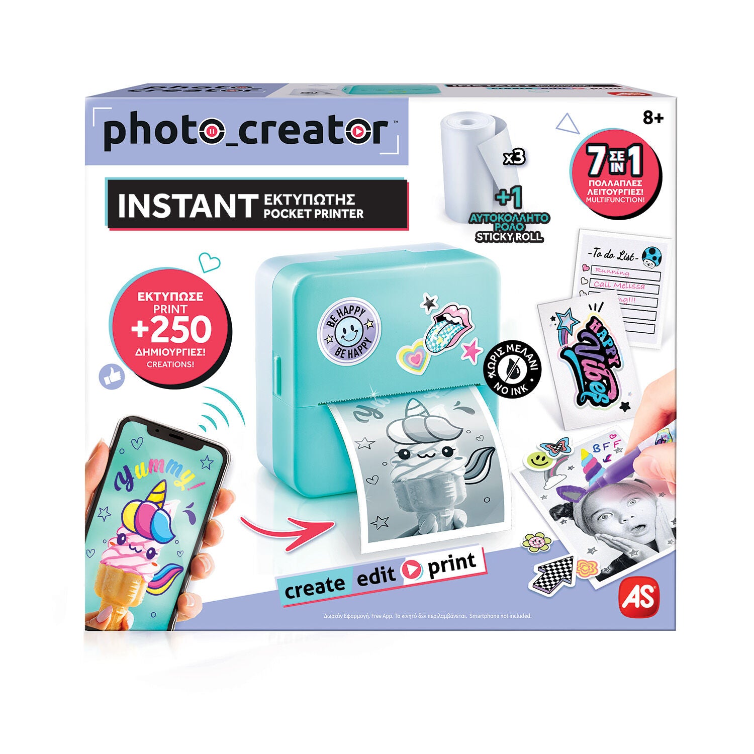 Photo Creator Instant Φορητός Εκτυπωτής (1863-70607) - Fun Planet