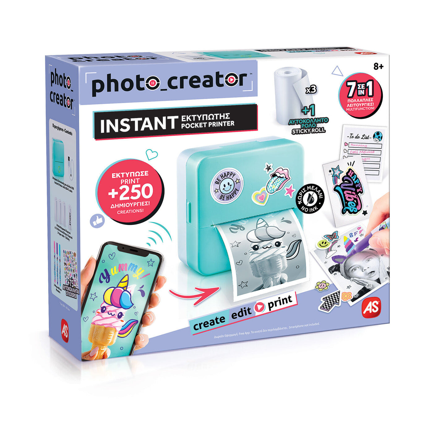 Photo Creator Instant Φορητός Εκτυπωτής (1863-70607) - Fun Planet