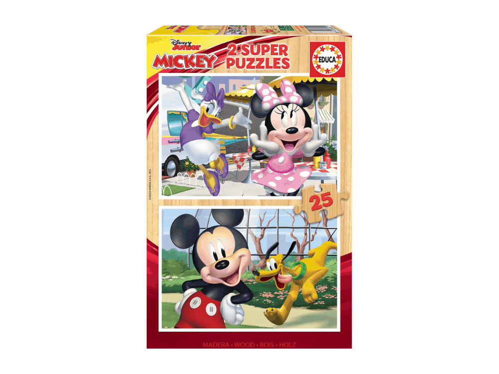 Educa Παζλ Ξύλινο 2x25 Disney Mickey (18876)