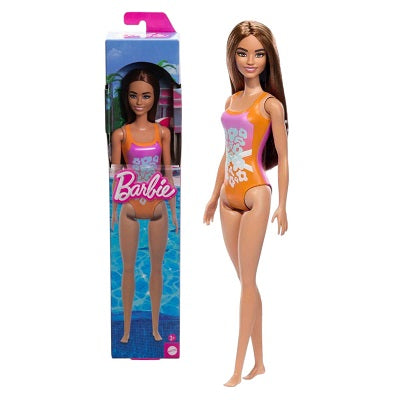 Barbie Beach Πορτοκαλί-Μωβ Μαγιό (HXX50) - Fun Planet