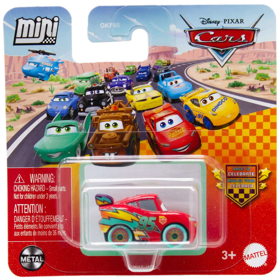Disney Pixar Cars Metal Mini Racers Lightning McQueen (JJW47)