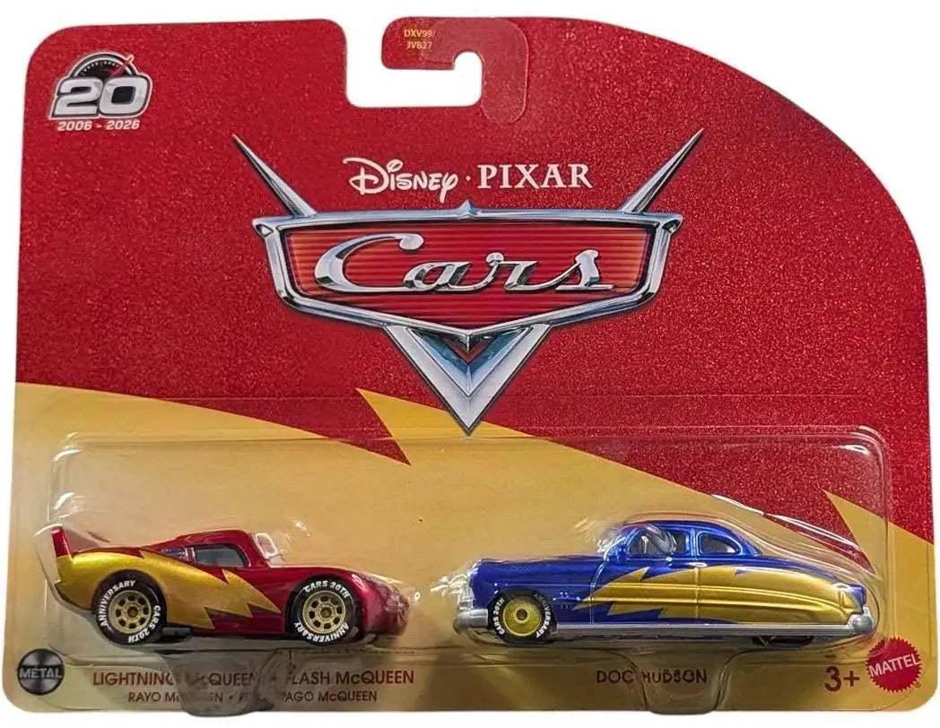 Disney Pixar Cars Αυτοκινητάκια Σετ 2 Lightning McQueen & Doc Hudson (JKW77)
