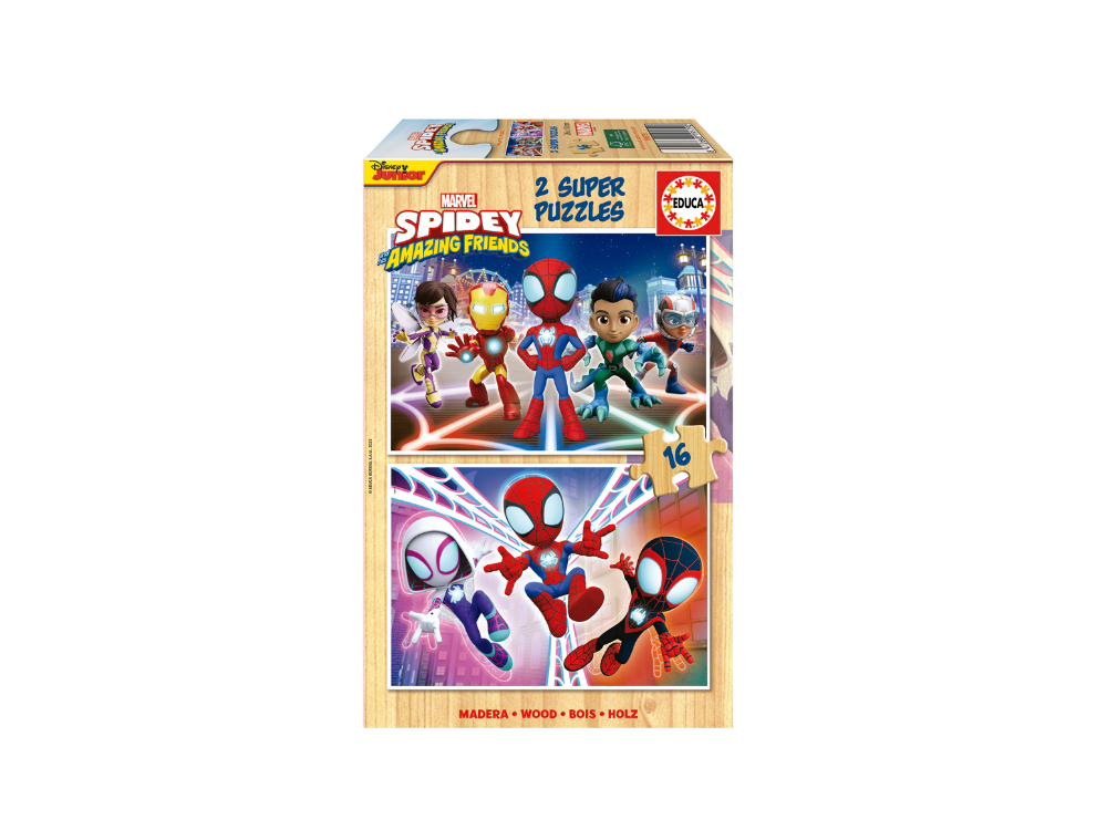 Educa Παζλ Ξύλινο 2x16 Spidey & His Amazing Friends (19579) - Fun Planet